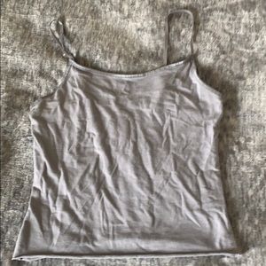 Cropped grey cami